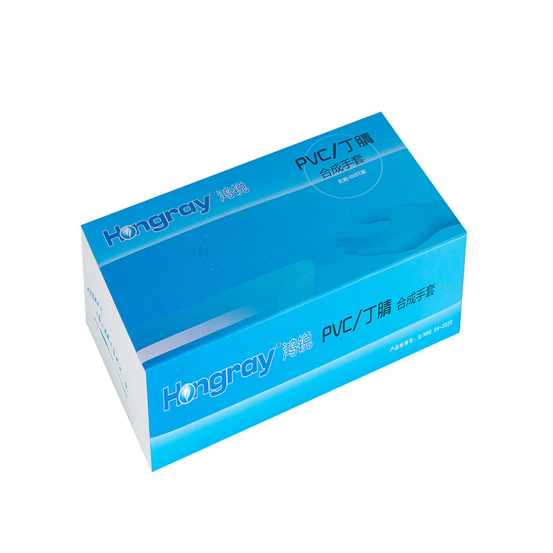 一次性PVC丁腈合成丁晴手套食品烘焙乳胶防护鸿锐厂家加厚耐用