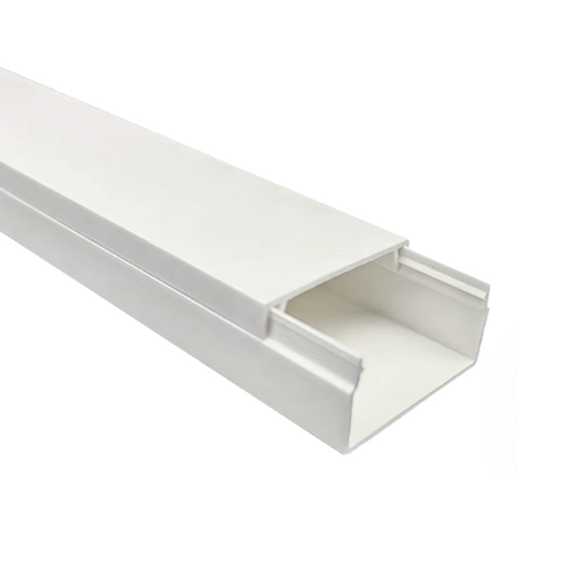 Caja de cable de PVC Caja de cable de cable de plástico Decoración invisible PVC blanco autoadhesivo ignífugo 100x50 image 6