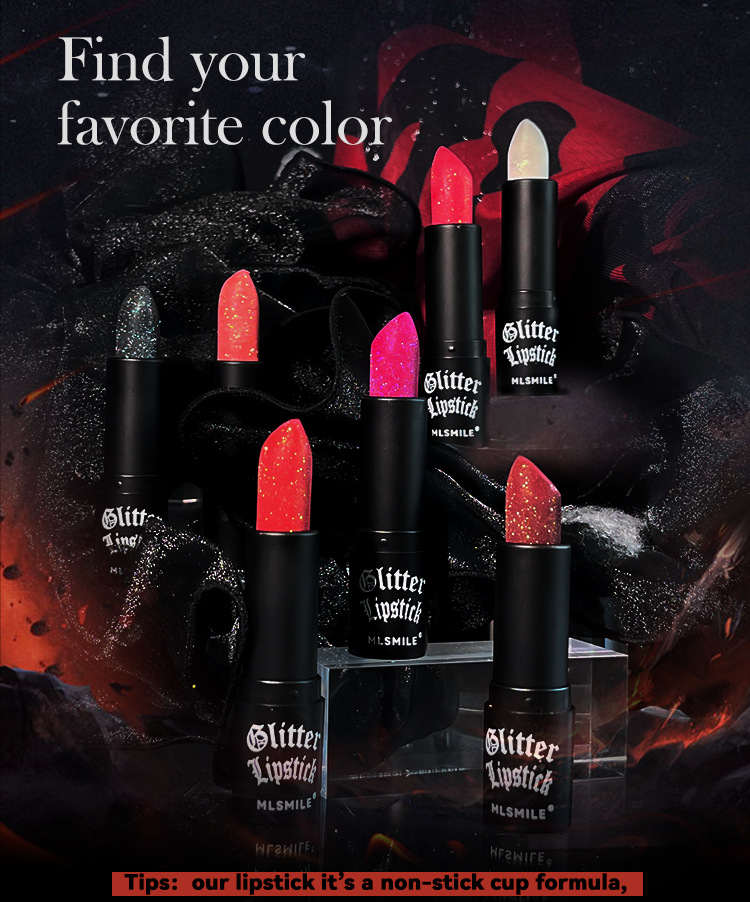 Long-lasting Moisturising Pearl Sparkle Lipstick For Lip Gloss Look_voghion.com