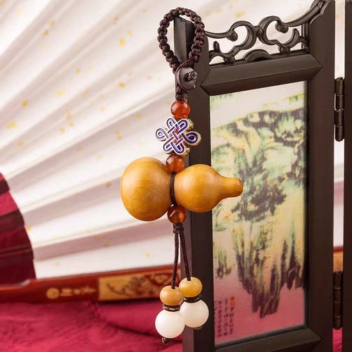 Original Bodhi Keychain Pendant Car Charm Bodhi Seed Ornament Keychain National Trend Retro Style