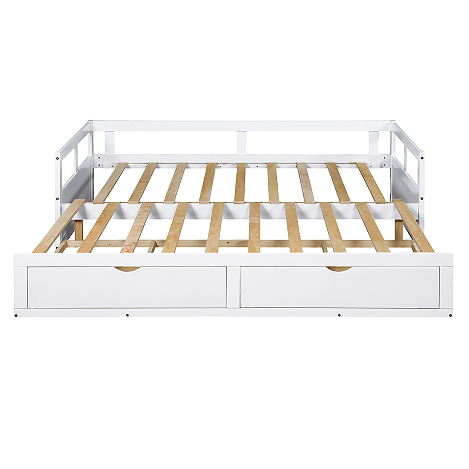 Sofá cama de madera sólida plegable multifuncional de doble propósito pequeño tipo de sala de estar retractable push-pull goma madera tela sofá