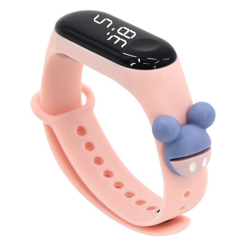 2024 new LED cartoon doll electronic watch creative student plastic waterproof bracelet children Touch Watch