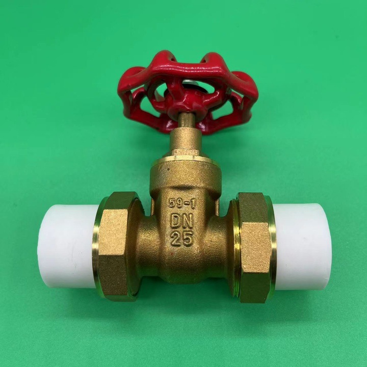 PPR gate valve, dual live fitting hot melt gate valve, PPR copper body copper core gate valve, copper gate valve,PERT gate valve