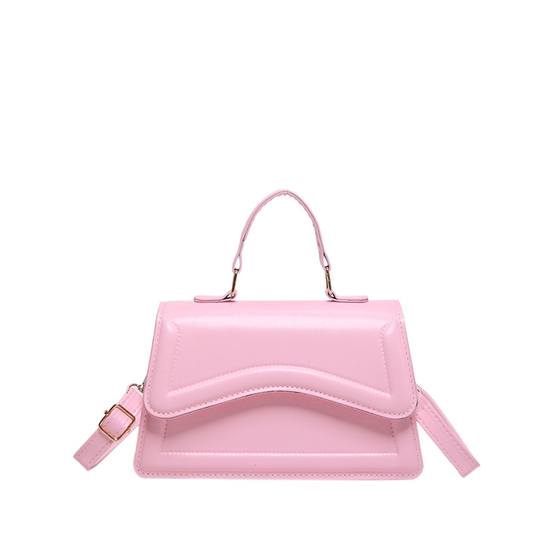 Bolsa cuadrada para mujeres 2024 invierno nueva moda bolso de hombro de color caramelo bolso de moda bolso de mano de moda simple bolso inclinado