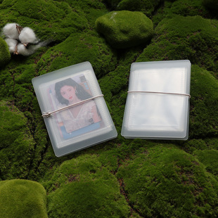 Cross-border 12-palace 15-palace telescopic folding transparent card book 3-inch photo storage book star-chasing love beans