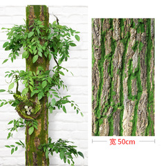シミュレーション樹皮シミュレーション緑植装飾苔包下水道管配管が室内バルコニーを遮って偽樹皮を美化する