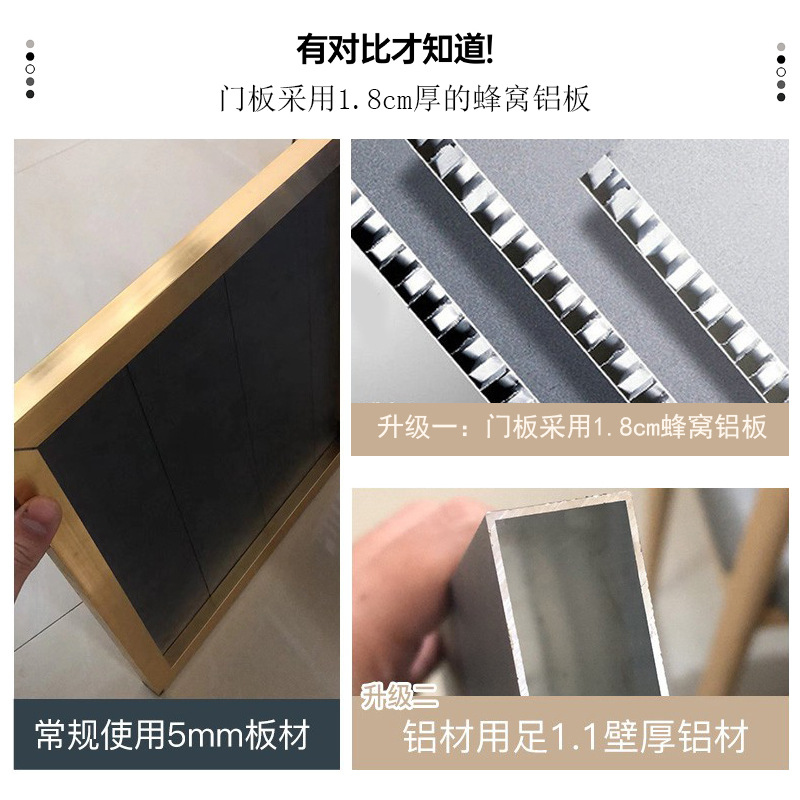 Engrosado espacio de aluminio baño gabinete combinación inodoro de cerámica cuenca integrada mesa de lavado lavabo gabinete