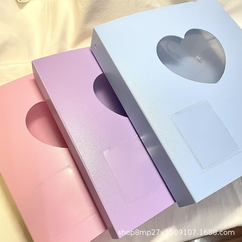 Ins wind transparent interstitial album This creative star-chasing photo storage book bank card business card holder Gu card album