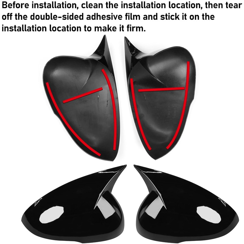 Suitable for 21-25 Models of Kia K5 Kaiku Horn-Shaped Rearview Mirror Modification Cover Decorative Mirror K5 Exclusive