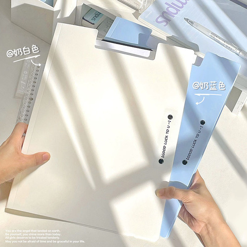 A4 double plywood folder, portable information folder, test paper folder, large capacity, high appearance, side folder, dedicated for student office
