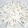 Necklace with letters, chain, set