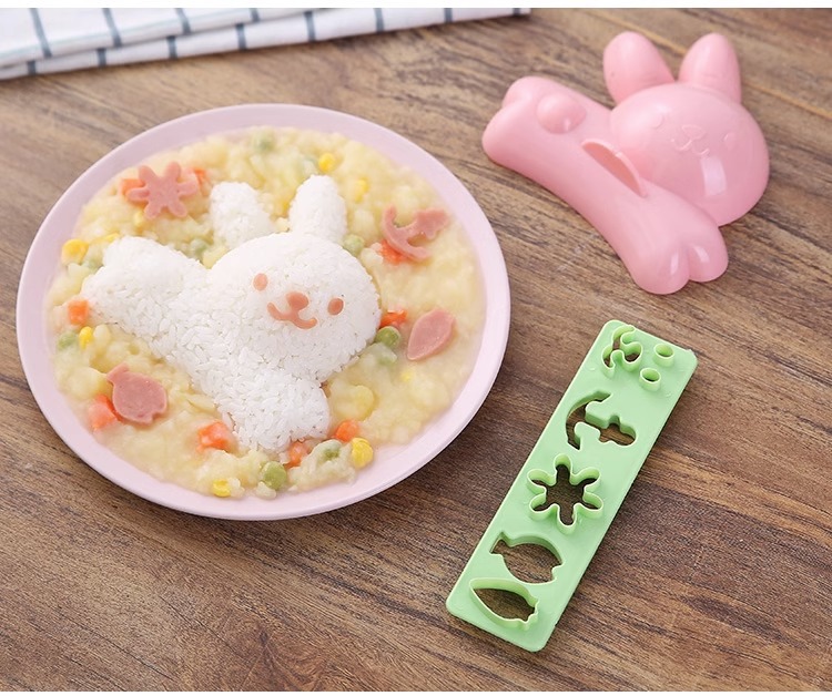 speciale per delfino e coniglio stampo per riso forma carina stampo per riso ricoperto di curry cucina fai da te dio delle palline di riso_voghion.com