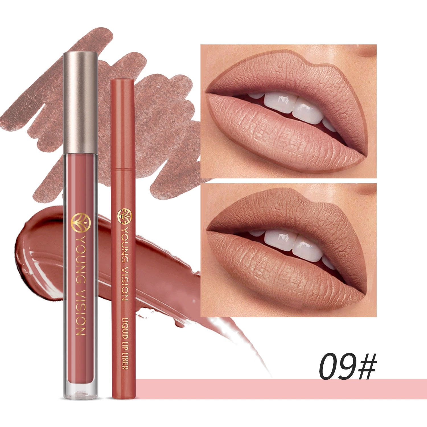 YOUNG VISION Lip gloss, lip pencil, set, 2 pieces