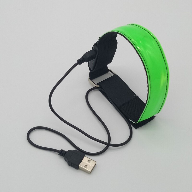 Usb充電led発光アームバンドled反射ブレスレット夜光シートベルト夜走るアウトドアスポーツクロスボーダー製品|undefined