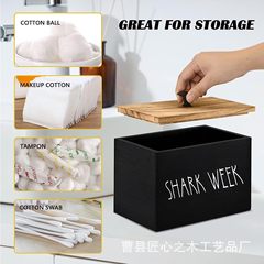 蓋付き木製バスルーム収納ボックス、バスルームタンポン収納ボックス、女性用月経用品収納ボックス