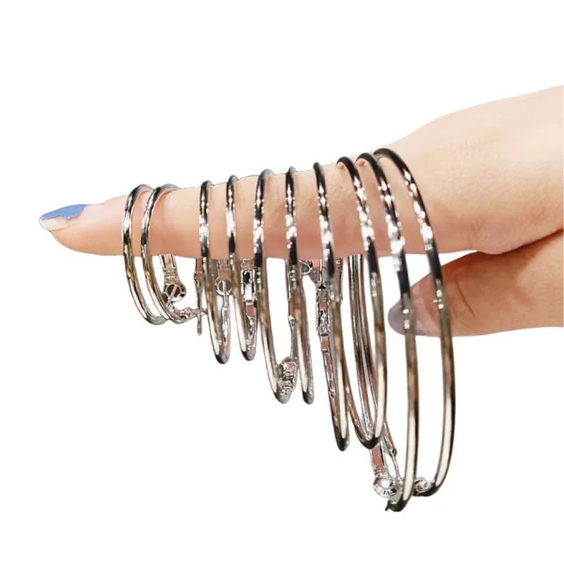 Серебряная игла, брендовые металлические серьги, серебро 925 образец