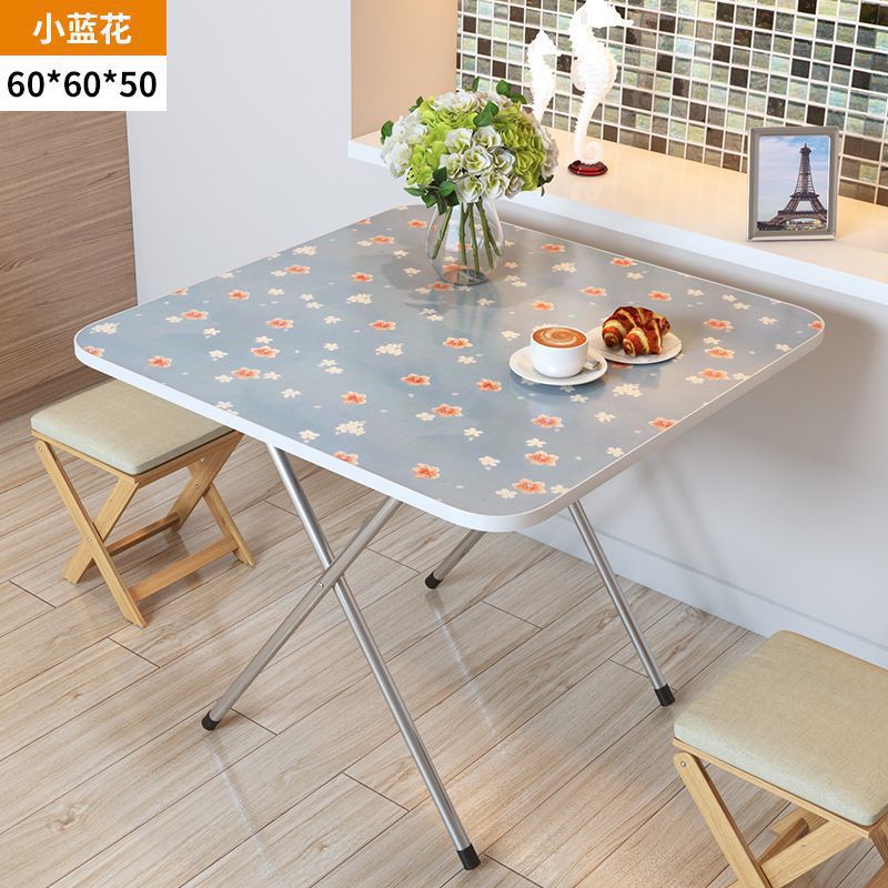 Mesa plegable, mesa de comedor, mesa de comedor, dormitorio portátil, mesa de comedor pequeña, simple para el hogar, de pie en el lado, tipo de casa pequeña