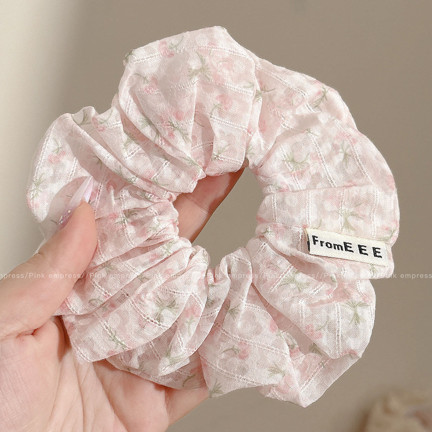 Anillo para el cabello de intestino grueso de gran tamaño coreano, bufanda cuadrada de alta calidad femenina, cuerda para el cabello, banda elástica y duradera, flor de viento perezosa