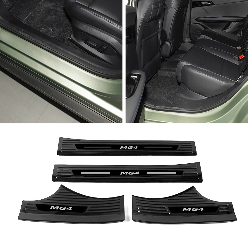 Suitable for 23-25 Mg Mg4 Ev Stainless Steel Door Sill Strips Modified Decorative Strips Welcome Pedal Trunk Rear