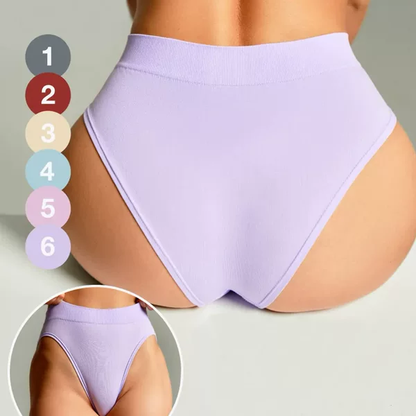 Russian Seamless Triangle Panties with Folded Edges, European and American Style, Sexy, Breathable, Plus Size, High Elasticity Bikini Panties