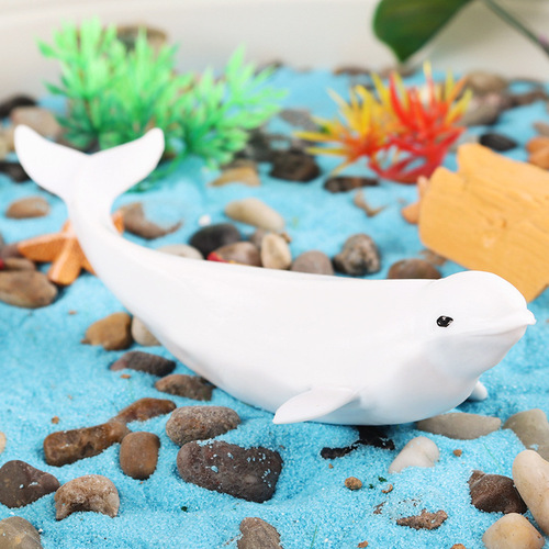 Children's simulation toys marine animal world model polar bear polar bear arctic rabbit reindeer beluga cognitive ornaments