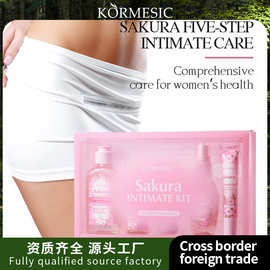 KORMESIC女士樱花私密套盒护理Cleaning agents跨境外贸厂家批发