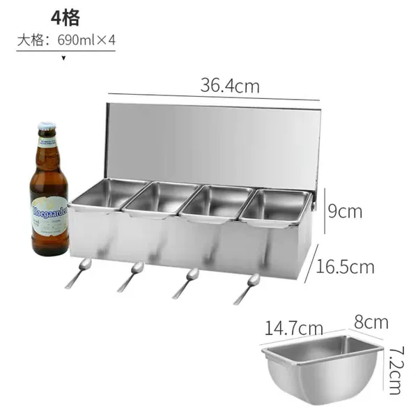 Large 4-piece pastry box