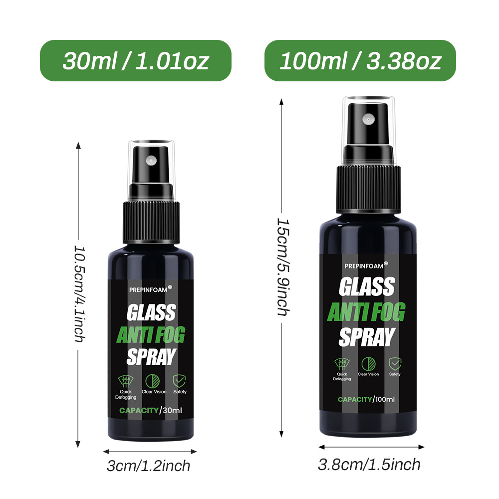 Prepinfoam-P110 Anti-Fog Agent Car Glass Rearview Mirror Clear Vision Anti-Fog Spray Cross-Border Supply