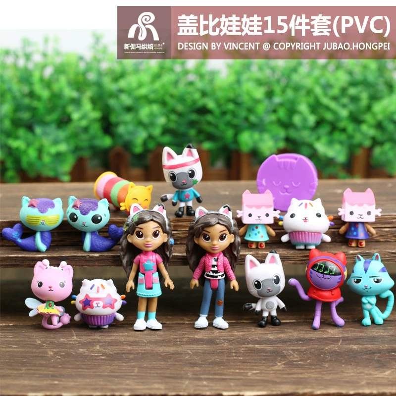 Та же модель кукольного дома Gabby's Dollhouse Игрушка Gabby's Dollhouse Русалка торт Кот милый