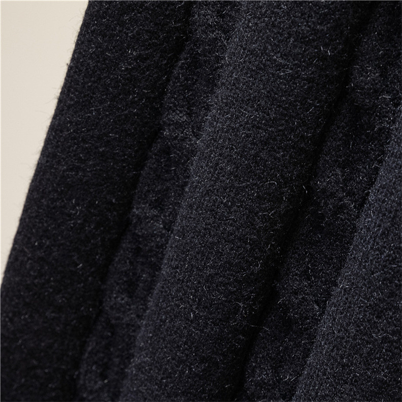 Pantalon large tricoté pour femme printemps et automne, nouveau tube droit drapé taille haute coupe ample, grande taille au sol_voghion.com