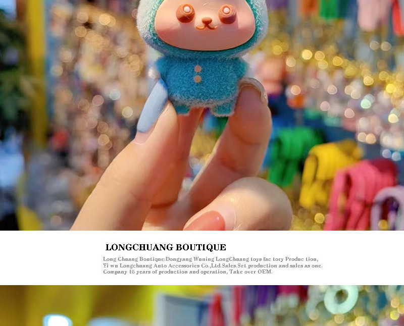32g Weight Spring Ring Trigger Clasp Closure Clasp Closure Type Bag Pendant, Keychain Classification 1 Piece Quantity Daily, Street Occasion Resin, Flocking Material Animal, Cartoon Character Pattern Cute, Sweet Style 1 Piece Cute Sweet Animal Cartoon Character Resin Flocking Spring Ring Trigger Clasp Closure Bag Pendant Keychain 14