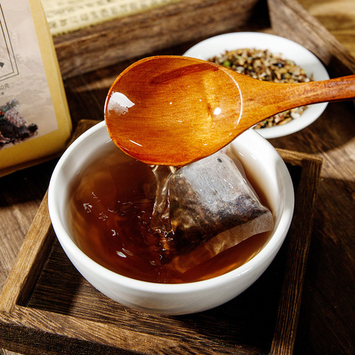 Black hair probiotic tea, non-black hair tea, black hair tea with few white heads, black hair tea bag, health scented tea, one-piece drop shipping