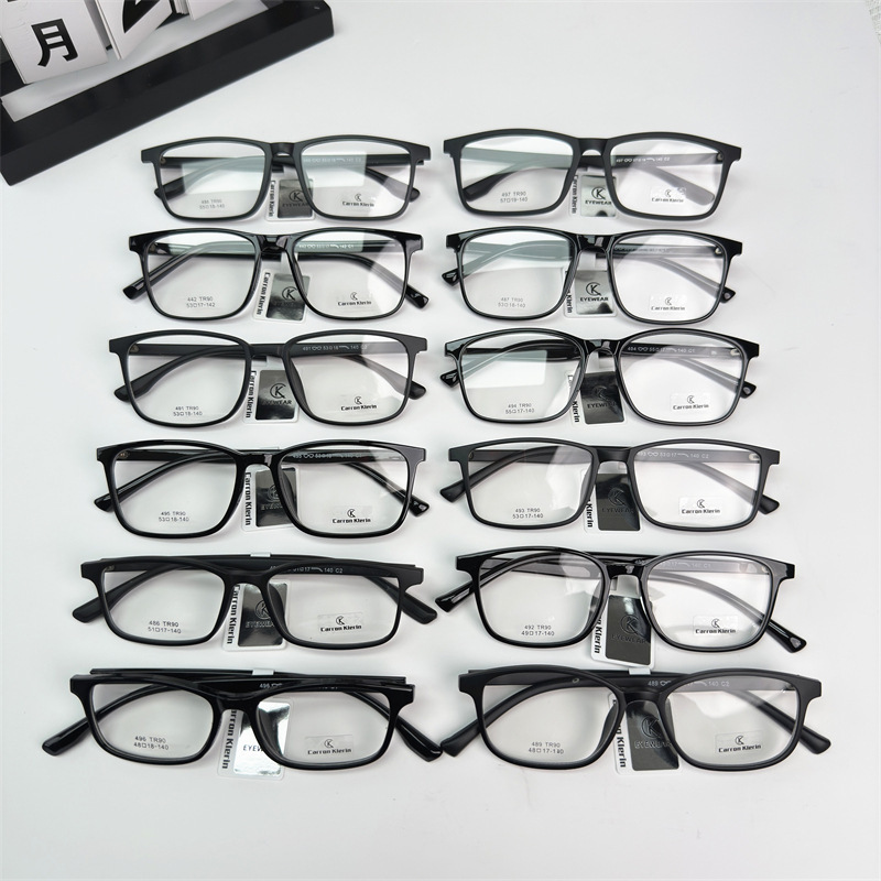 high quality pure black TR90 frame men's and women's ultra light fashion glasses frame new student myopia glasses frame