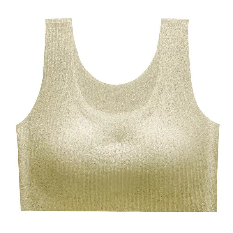 Ropa interior sin marcas para mujeres Pequeño pecho sin anillo de acero de trigo chaleco de encaje para niñas sujetador de pecho universal para estudiantes
