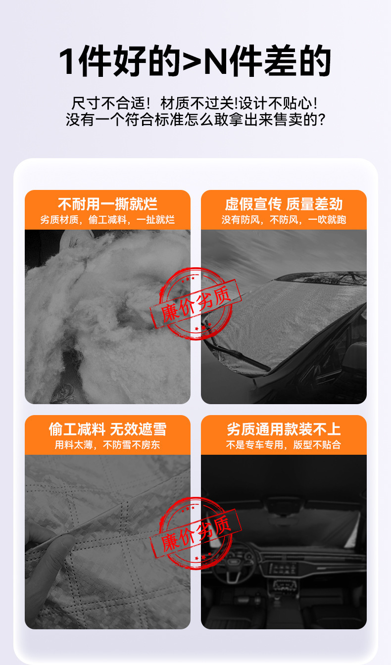 Car Snow Shield, Car Sun Visor, Car Sunshade, Summer Sun Protection, Sun Block for Car, Thickened Snow Cover, Car Cover
