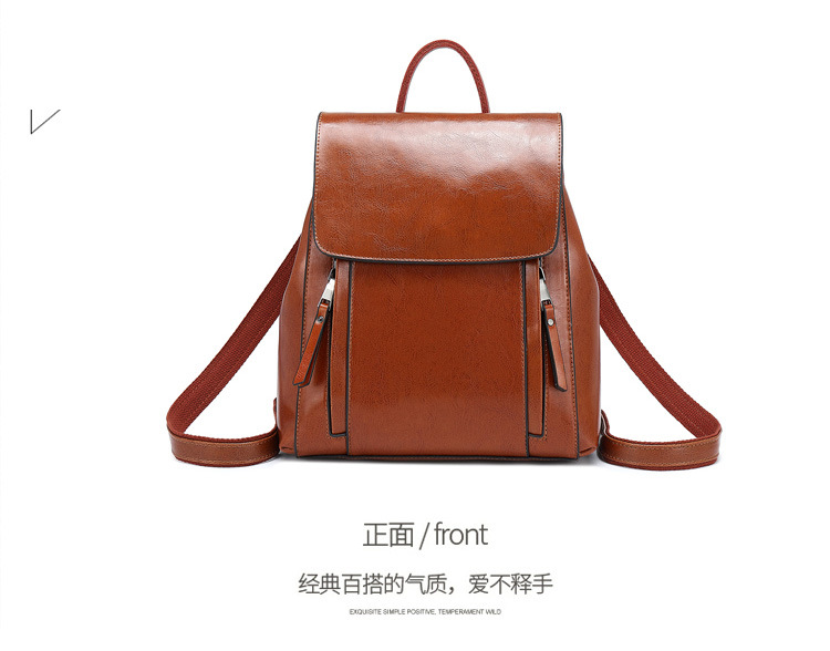 Agent Partnership 2026 New Ladies Backpack Genuine Leather Multi-functional Backpack Guangzhou Wholesale