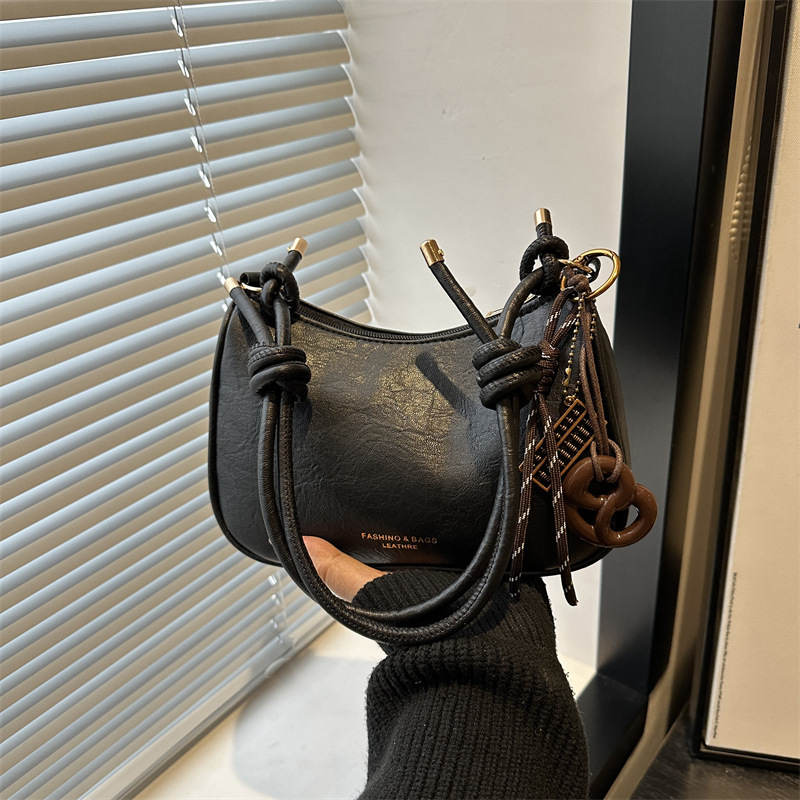 Borsa a spalla elegante da donna design semplice autunnale_voghion.com