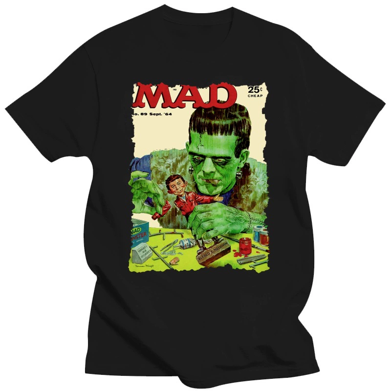 1964 обложка MAD Magazine, футболка с ловким охлаждением, с Америкой