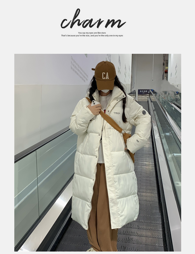 2023 inverno novo estilo academia coreana comprimento médio engrossado solto camisa de algodão com capuz_voghion.com