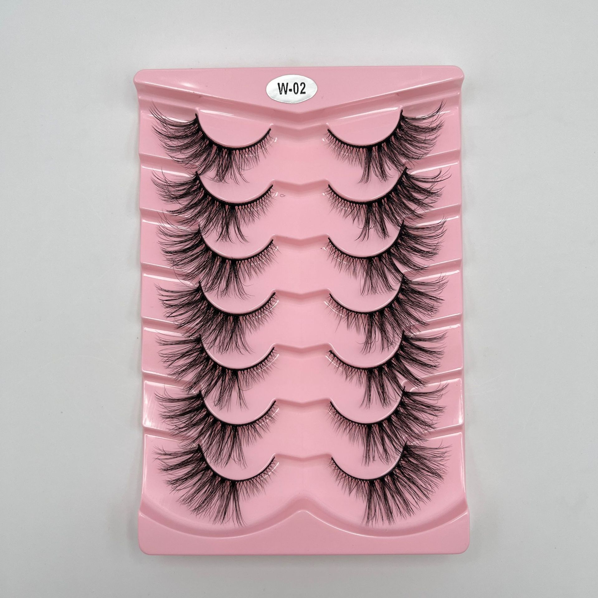 Explosiones transfronterizas de 7 pares de ojos de zorro, pestañas falsas, pestañas gruesas, pestañas de gato, pestañas falsas, pestañas alargadas, pestañas falsas