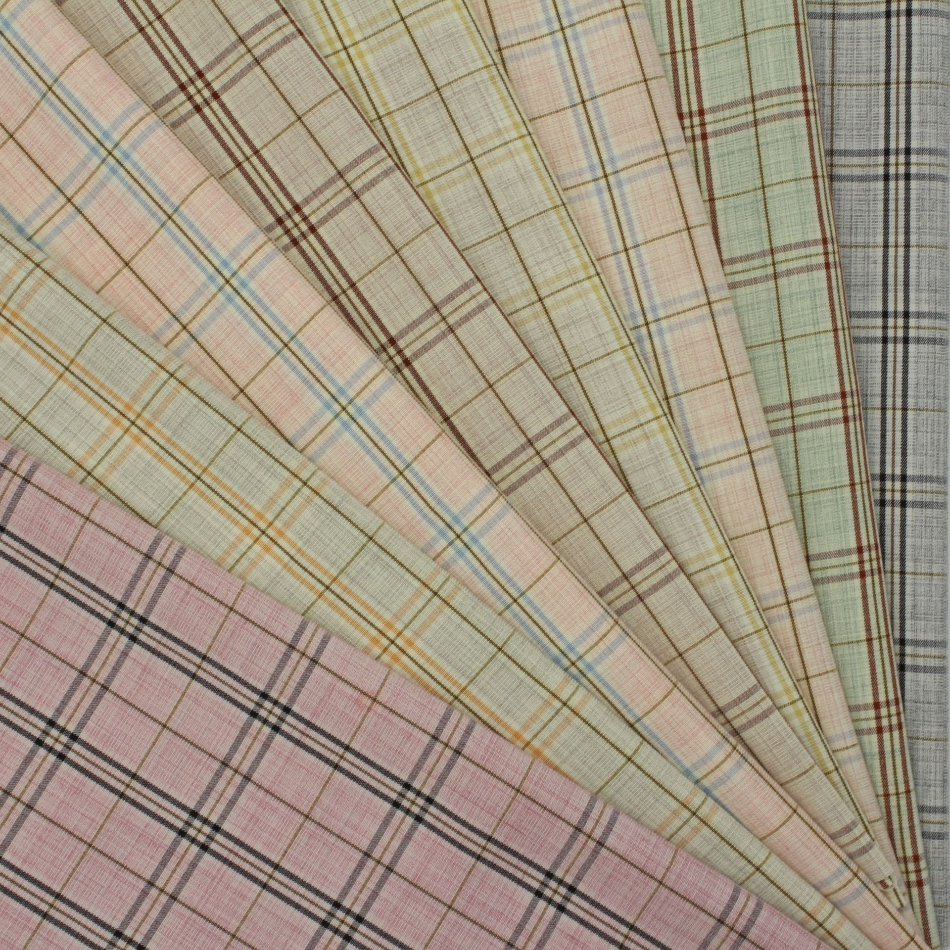 新款现货JK格子面料 日韩系JK格子半身裙裙子时装面料