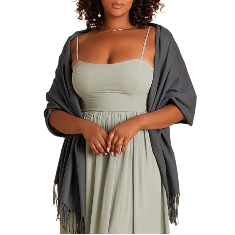 Damenmode Langer Schal Winter Warm Großer Schal Abendkleid Kaschmirschal Hochzeitsschal Weich_voghion.com