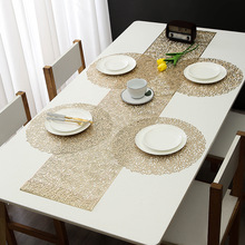 瓜子形状桌旗套装欧式餐垫装饰西餐垫pvc碗垫子家用防烫隔热垫