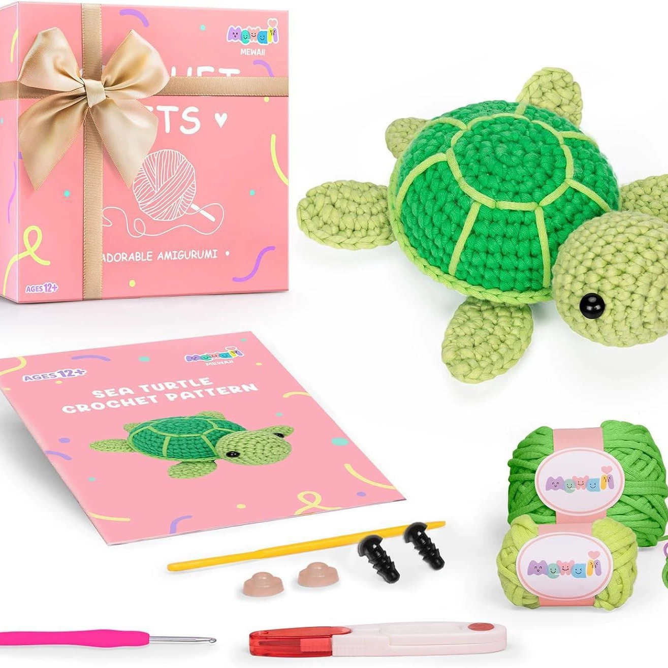 Комплект для вязания крючком с линией вязания крючком Детская мультяшная пряжа Взрослый Начинающий Вязание Шерсть Ручной Работы