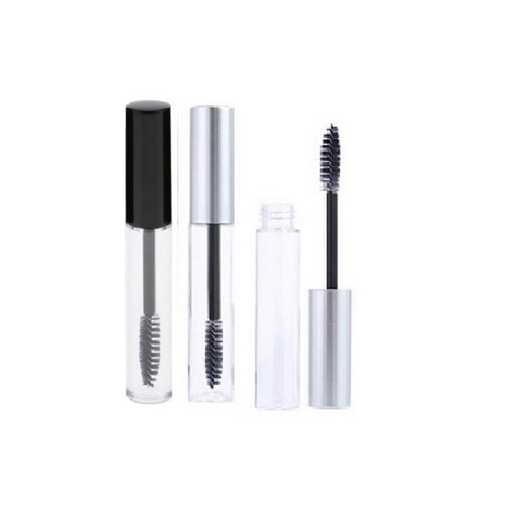 En stock negro transparente color 10ml redondo crecimiento de pestañas líquido material de embalaje líquido de crecimiento de pestañas sub-botella de rímel botella