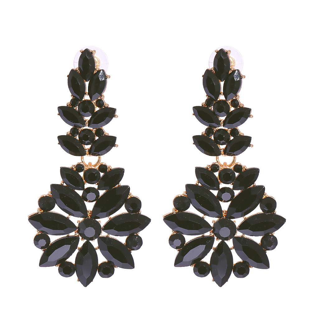 Fashion Diamond Alloy Earrings Ear Studs display picture 25
