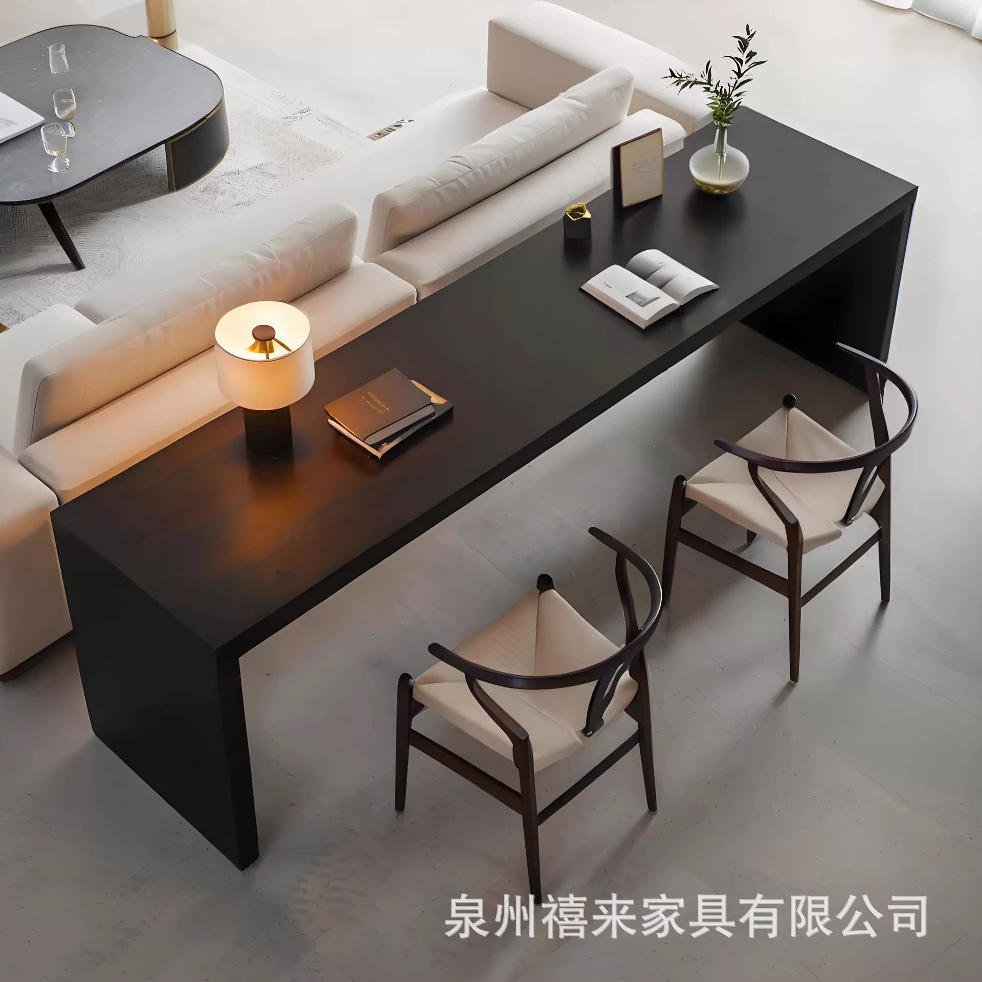 Настенный настольный компьютерный стол для учебы, спальни, гостиной, большой длинный стол, верстак, двойной учебный стол для дома