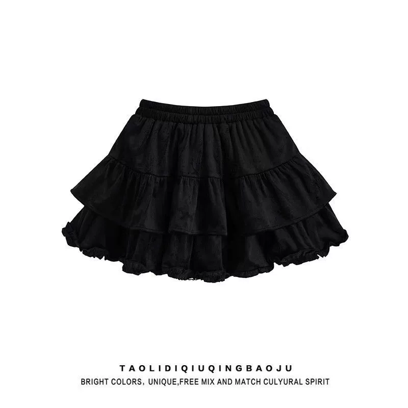 Милый защитный нижний белье, плисированная юбка, мини-юбка, для подростков, А-силуэт