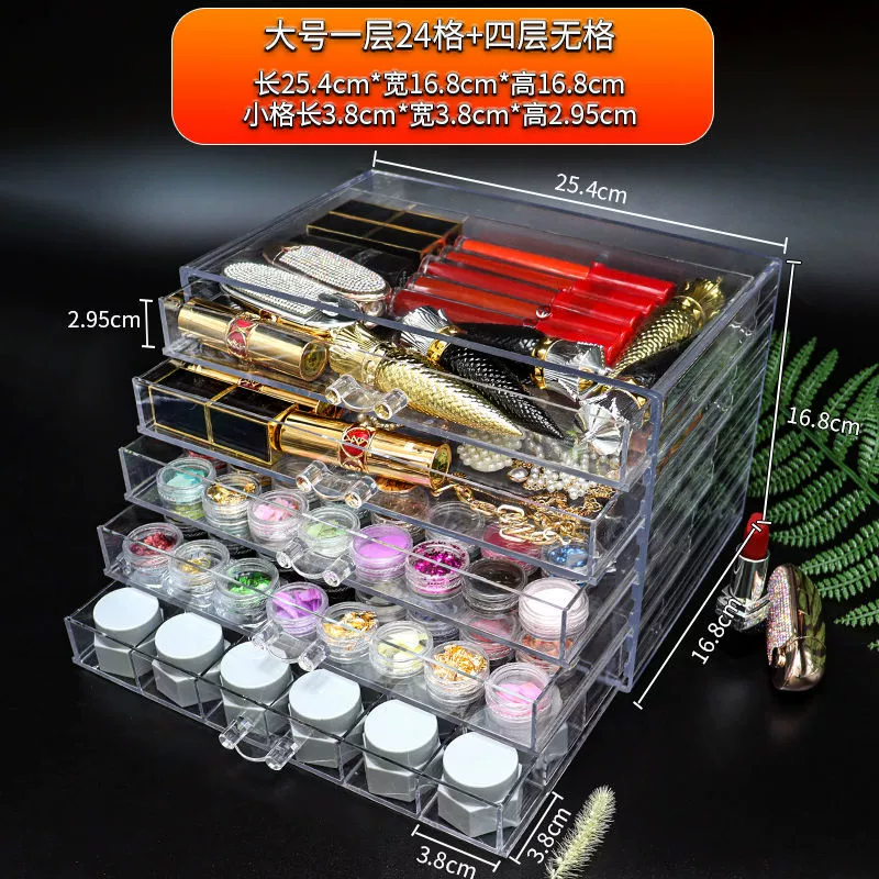 Лак для ногтей, organizer essential oil косметический, столовые серьги, помада, декор ногтей, украшения, акриловая коробка для хранения