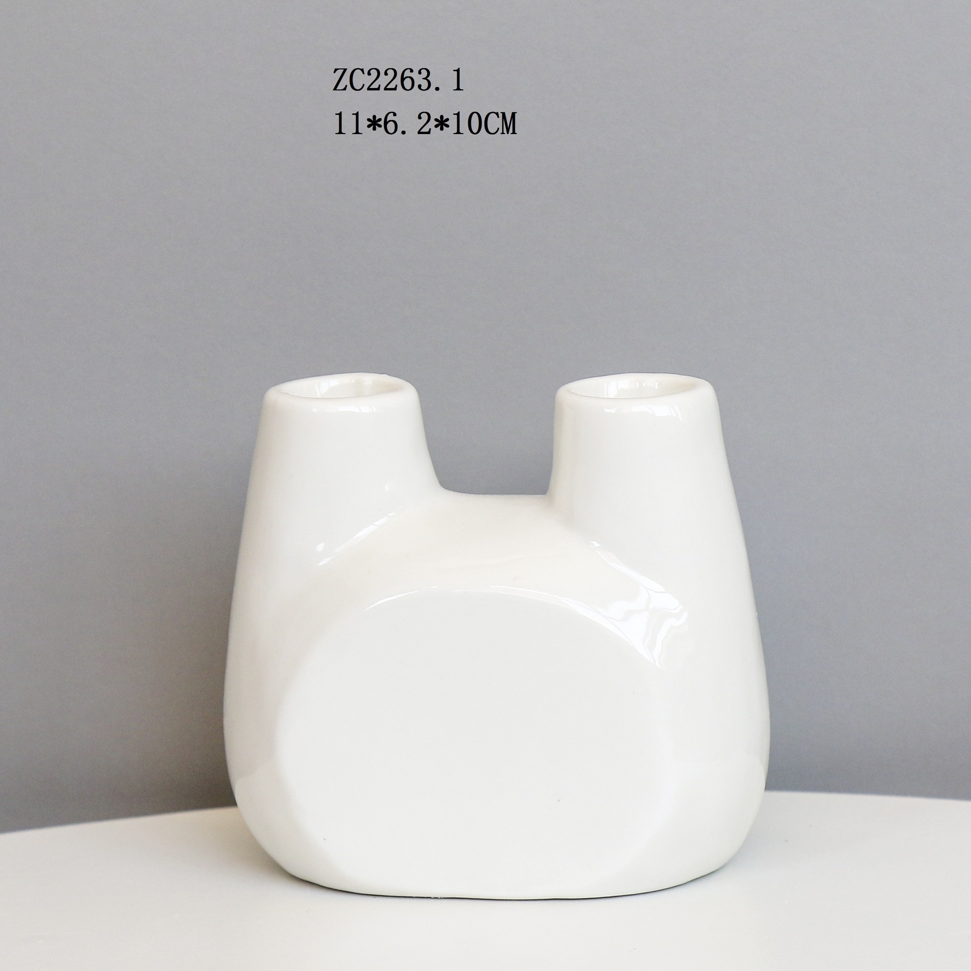 Francés del Norte de Europa retro titular de la vela de cerámica de doble cabeza cena romántica con velas de boda accesorios de tiro estilo INS